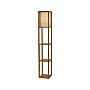 Adesso Wright 63" Walnut Floor Lamp with Square Natural Shade (3138-12)~#|#~D8B1C493-211C-41B6-B8630B9432A21BCE_sc7