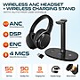 Delton M101 Wireless Active Noise Canceling Bluetooth Stereo Business Headset with HS1 Charging Station, Black (DHSWC1101XD)~#|#~D8B222FC-4732-4896-A64A8FED1D08F7B5_sc7