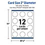 Avery Gold-Green Border Matte Blank Card, White, 120/Pack (S00-FDK)~#|#~D8B4F3D8-D96A-4BB9-9799D75DDAC7774B_sc7