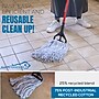 BISON LIFE Kleen Handler Blend String Finishing Wet Mop Head, White/Blue, 24/Pack (BPKH-ES-NMFM-1WBL-24)~#|#~D8B5BFFA-24AD-48F9-932F966E10050246_sc7