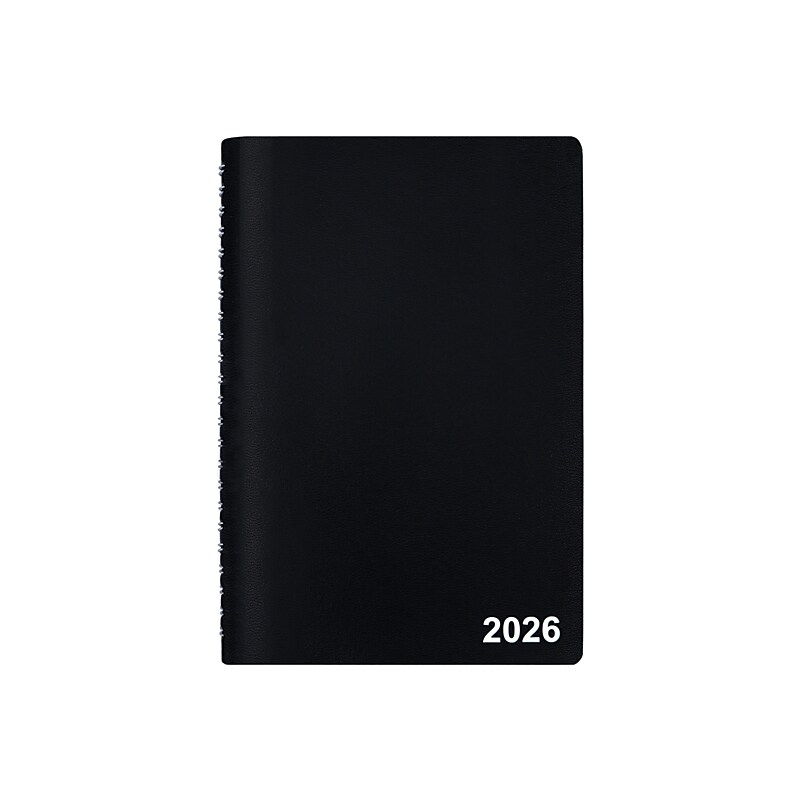 2026 Staples 5" x 8" Weekly & Monthly Appointment Book, Black (ST58454-26) image 1