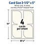 Avery Leaf Integrated Cards, Matte Ivory, 100/Pack (19479399040)~#|#~D8BBED68-AFA7-4DAF-9419A035D42E07C2_sc7