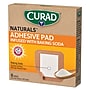 Curad Naturals with Baking Soda 4" x 4" Fabric Adhesive Bandages, Tan, 6 Bandages/Box, 24/Carton (CURNTB0404)~#|#~d8bceb74-68a5-4940-81bba11b828e683f_sc7