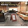 Alpine Industries Wet Floor Sign, 24" x 15", Rubber Wood/Stainless Steel (499-SSB)~#|#~D8C2AD9D-BF64-4CB3-8F8BDC502BB0600D_sc7