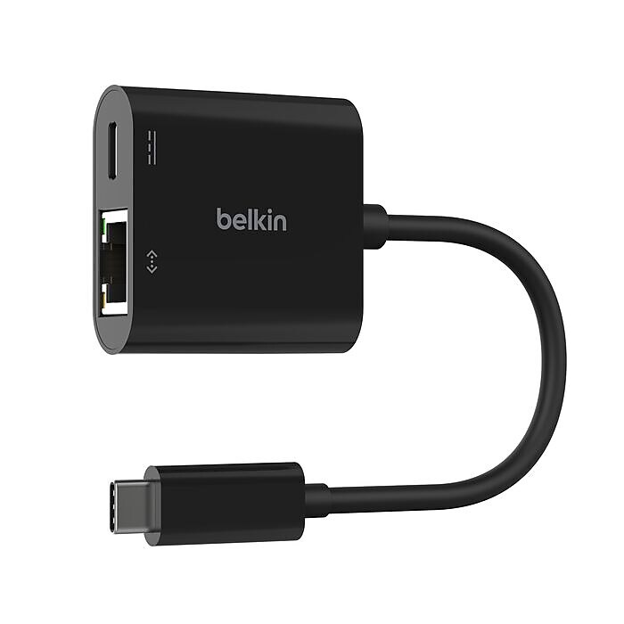 Belkin Connect USB-C to Ethernet + Charge Adapter, 100W