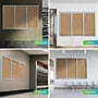 Ghent 3 Door Enclosed Natural Cork Bulletin Board, Satin Aluminum Frame, 3'H x 6'W, (GHEPA33672K)~#|#~D8C8DB5D-421E-4320-923D48B2684429B7_sc7