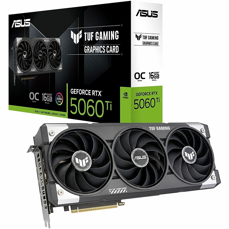 ASUS TUF Gaming GeForce RTX 5060 Ti OC Graphics Card, 16GB GDDR7 (TUF-RTX5060TI-O16G-GAMING) image 1