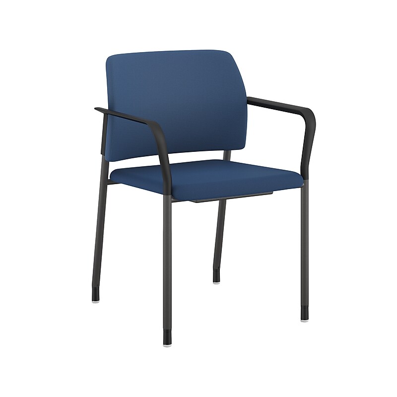 HON Accommodate Vinyl Upholstered Guest Stacking Chair, Elysian/Textured Charcoal, 2/Pack (HSGS6.F.E.SX39.P7A) image 1