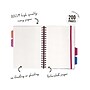 Pukka Pad Bloom 5-Subject Subject Notebooks, 6.9" x 9.8", College Ruled, 100 Sheets, Assorted Colors, 3/Pack (9494-BLM(ASST))~#|#~D8CC8AD2-D395-43EB-AAD440BD487029FE_sc7