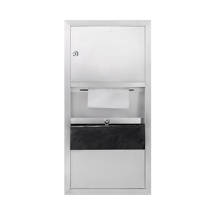 Alpine Industries Centerpull Paper Towel Dispenser, Stainless Steel (494) image 1