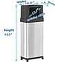 iTouchless Stainless Steel Trash Can with Dual Push Lid, 24-Gallon, Brushed (IT24DPS)~#|#~D8D636E5-C406-4653-A87572781F27926C_sc7