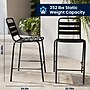 Flash Furniture Lila Commercial Indoor-Outdoor Restaurant Bar Height Stool, Black (TLH015HBK)~#|#~D8D8790C-C02C-472A-86E1B10B9877A314_sc7