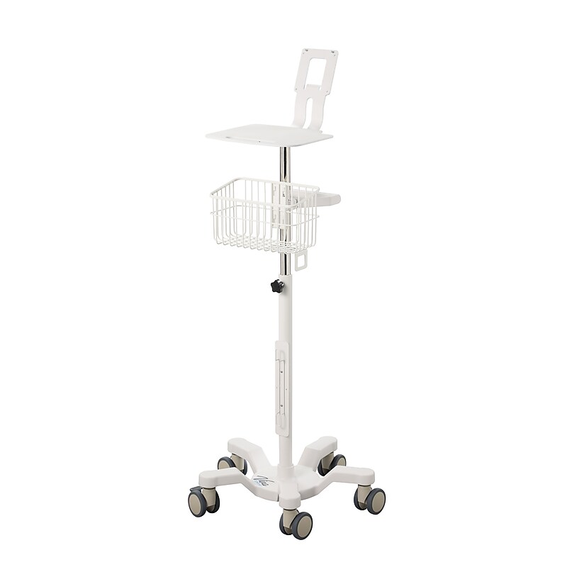 Viva Comfort Welch Allyn Connex Spot Monitor Adjustable Mobile Stand with Work Surface, White (ADI912-C-MP-02-MK) image 1