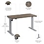 Bush Business Furniture Move 40 Series 48"W Electric Height Adjustable Standing Desk, Modern Hickory/Cool Gray (M4S4824MHSK)~#|#~D8DBBA97-A21C-4937-912CFE9EF59C2EF6_sc7