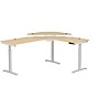 VersaDesk PowerLift 60"W Electric Corner Adjustable Standing Desk, Maple/White (PLCSD7260-WM-APP)~#|#~D8E03996-345A-4B35-A3939621827E25A1_sc7