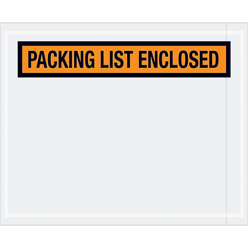 Packing List Envelope, 4 1/2" x 5 1/2", 1000/Carton (PL12) image 1
