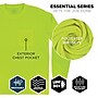 Ergodyne GloWear 8093 High Visibility Long Sleeve T-Shirt, Lime, Medium (21813)~#|#~D8EA87F2-8870-4DD0-B2C27031C58B6753_sc7