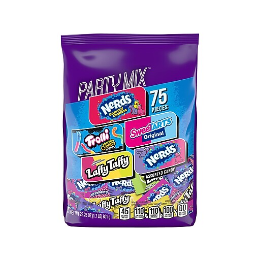 Sweetarts Party Mix Chewy Candy Variety Bag, Assorted Flavors