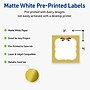 Avery Square Multipurpose Labels, 3" x 3", White, 60/Pack (19479370465)~#|#~D8F0BD19-1E7C-441E-8A38D1C02CE14232_sc7