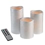 Lavish Home Flameless LED Candles, Silver, 3/Set (80-FC1003)~#|#~D8F1C5D5-0753-440F-8DAD27B009A5F4AF_sc7