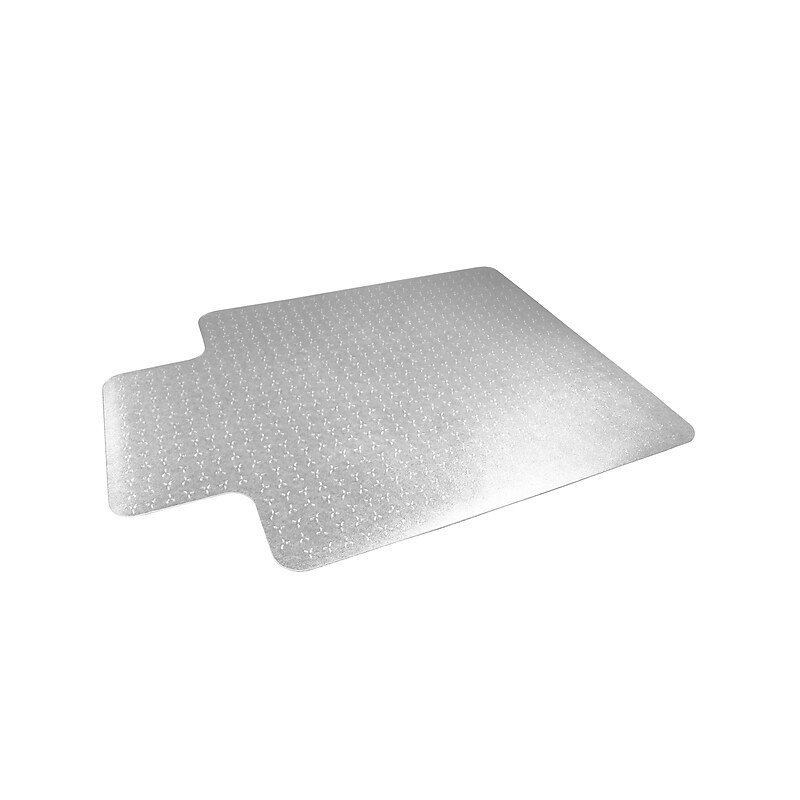 Floortex Cleartex TrYlok Carpet Chair Mat with Lip, 45" x 53", Designed for Low-Pile Carpet, Clear Vinyl (NRCMFLVT0004) image 1