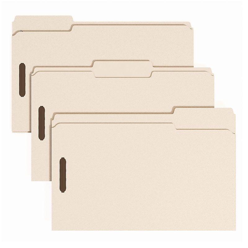 Staples Reinforced Classification Folder, 3/4" Expansion, Legal Size, Manilla, 50/Pack (ST62737) image 1