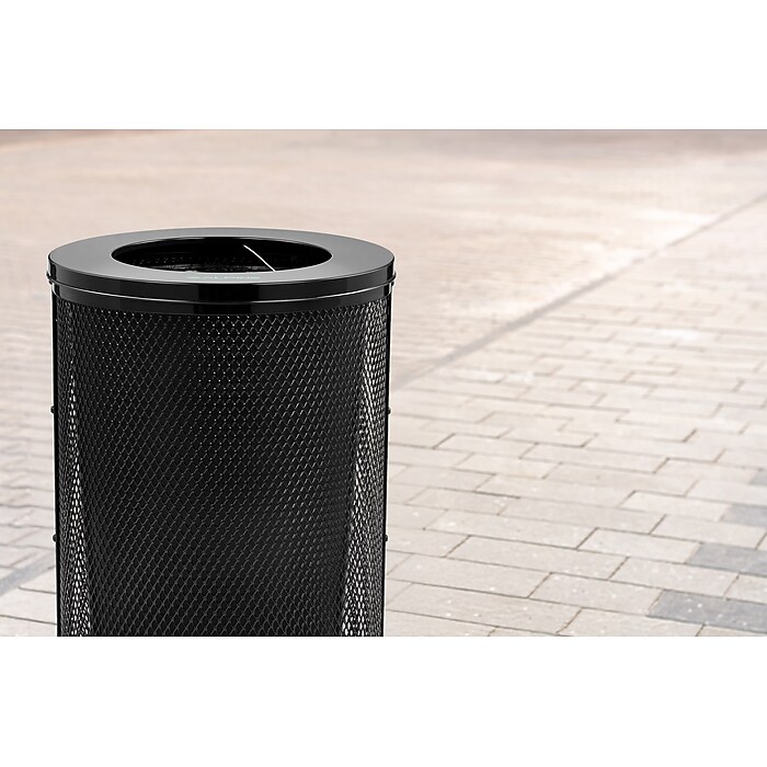 Alpine Industries Plastic Insert Liner Trash Can, 32.5 Gallon