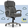 Serta Garret Ergonomic Bonded Leather Swivel Executive Chair, Harvard Gray (CHR200113)~#|#~D8FA79D1-13E5-4B43-832A1B46DC289FCA_sc7