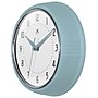 Infinity Instruments Round Retro Baby Blue Wall Clock, Aluminum, 9.5" (10940BB)~#|#~D8FACAE3-B801-4E4C-AB12BDB1EB72D6E9_sc7
