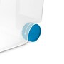 Sterilite 120 Quart Wheeled Gasket Box with Lid, Plastic, Clear/Blue Aquarium, 3/Carton (19434303)~#|#~D8FAEFCE-215F-4973-A9E16E45F9DD2EE2_sc7