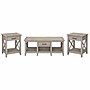 Bush Furniture Key West 47"W x 24"D Coffee Table with Set of 2 End Tables, Washed Gray (KWS023WG)~#|#~D8FB1345-1B1B-4630-B7EB01CB2F119CC4_sc7