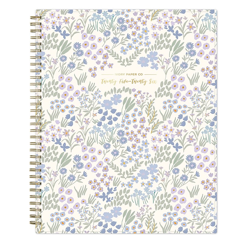 2025-2026 Blue Sky Tillie Lilac 8.5" x 11" Academic Year Weekly & Monthly Planner, Plastic Cover, Multicolored (154355) image 1