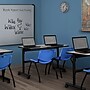 Regency Kobe 48" Flip Top Mobile Training Table- Maple & 2 'M' Stack Chairs- Blue~#|#~D9018928-F38D-48E2-85EB8684274C1B2B_sc7