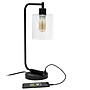 Lalia Home Studio Loft Modern Iron Desk Lamp, 18.8", with USB Port, Matte Black (LHD-2002-BK)~#|#~D9057699-CA74-4D29-81E24602DF2023DB_sc7
