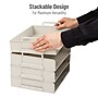 Mind Reader Plastic Side Loading Stackable Letter Tray, Letter Size, Beige, 4 Pieces (DANSTACK4-BEI)~#|#~D90B1E53-6A9E-413B-AB0A612237EB1A58_sc7