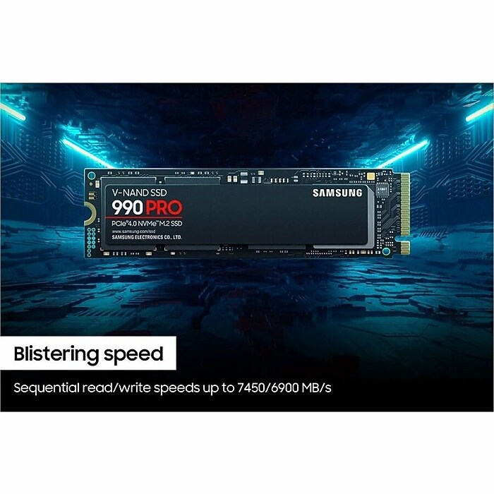 Samsung 990 PRO 2TB M.2 PCIe Gen4 NVMe Internal Solid State Drive