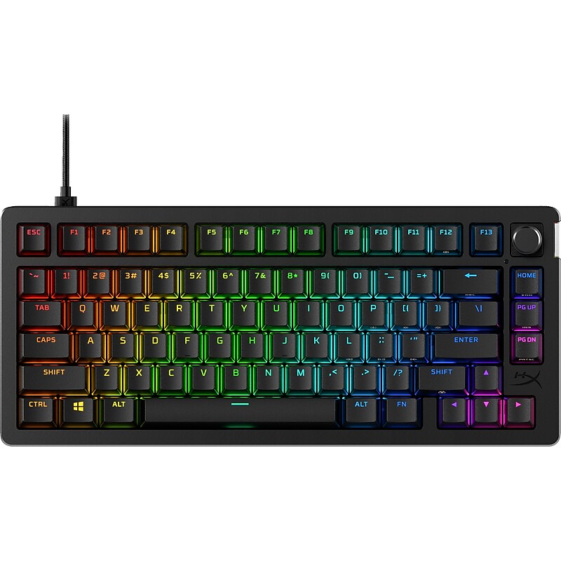 HyperX Alloy Rise 75 Gaming Mechanical Keyboard, Black (7G7A4AA) image 1