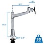 Mount-It! Modular Monitor Mounts Adjustable Desk Mount, Up to 30" Monitor, Gray/Silver (MI-32111)~#|#~D9129424-D043-4A60-AF74F391CE65D221_sc7