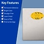 Avery Oval Laser/Inkjet Multipurpose Labels, 4.25" x 2.5", Bright Yellow (480/Box)~#|#~D913311F-3C90-4945-8D1416138D903FE6_sc7