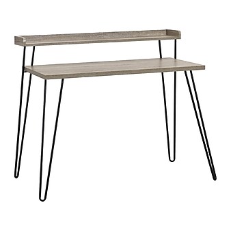 Ameriwood Haven Retro 45"W Desk, Distressed Gray Oak (9881096COM)