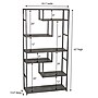 Household Essentials Slate Concrete and Iron Loft Bookshelf (HH8090-1)~#|#~D91A3478-9AFF-4CF0-8CB33F2A54ECE9F1_sc7