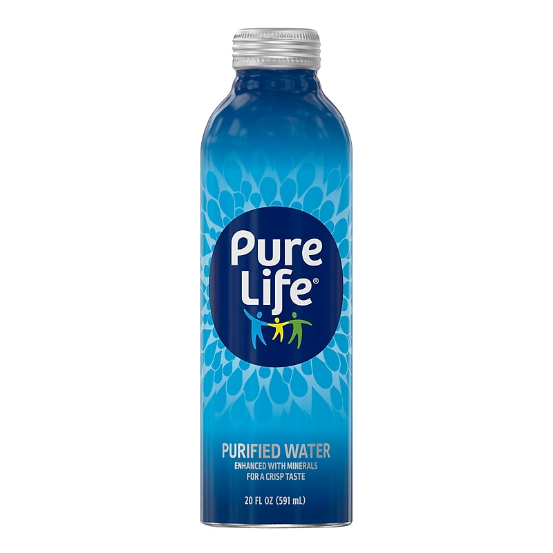 Pure Life Purified Water, 20 oz., 18 Bottles/Case (19990463) image 1