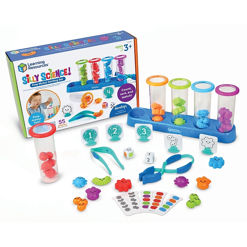 Learning Resources Silly Science Fine Motor Sorting Set, Assorted Colors (LER5542) image 1