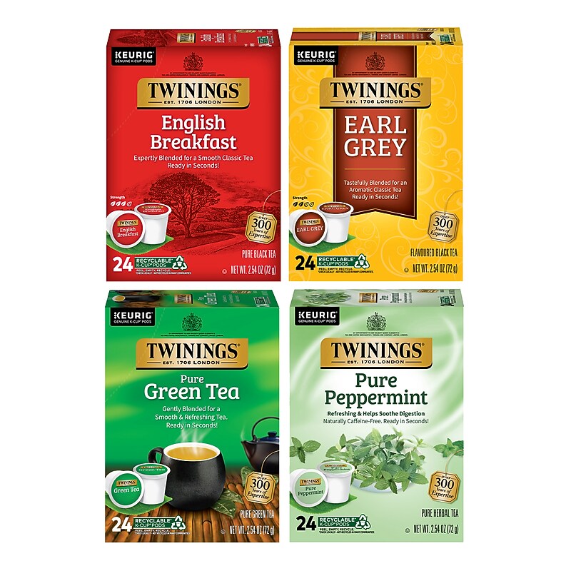 Twinings Variety Pack Assorted Teas, Keurig® K-Cup® Pods, 96/Carton (TNA54192) image 1
