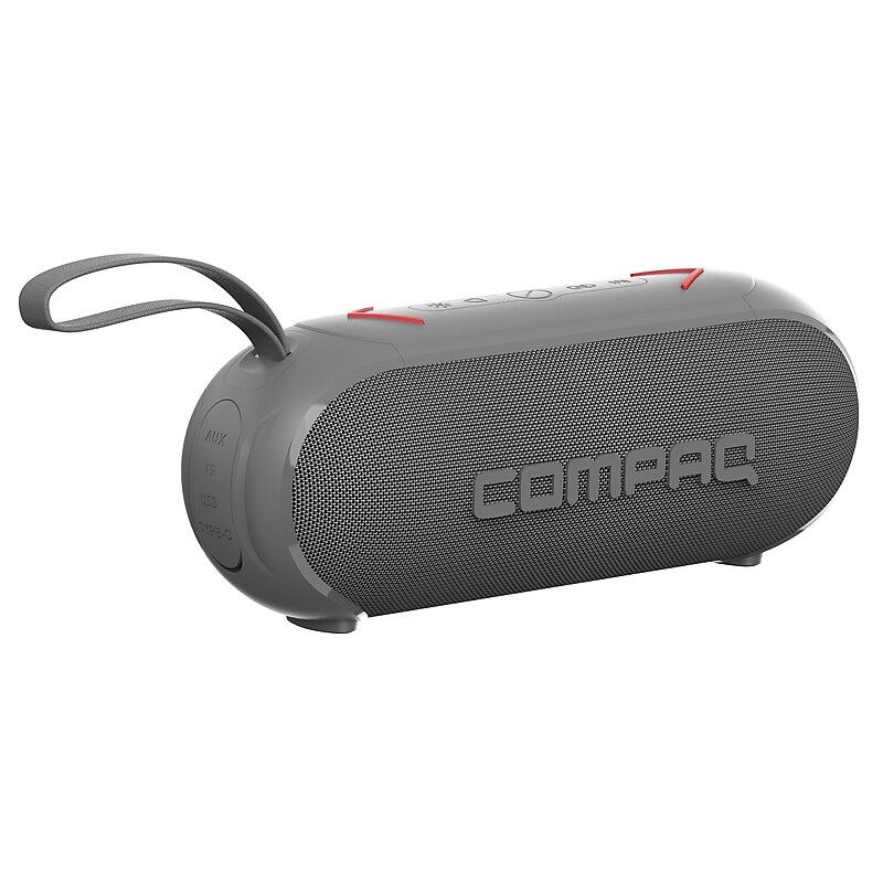 Compaq Wireless Bluetooth 10W Portable Speaker, Waterproof, Black (CMQ10W) image 1