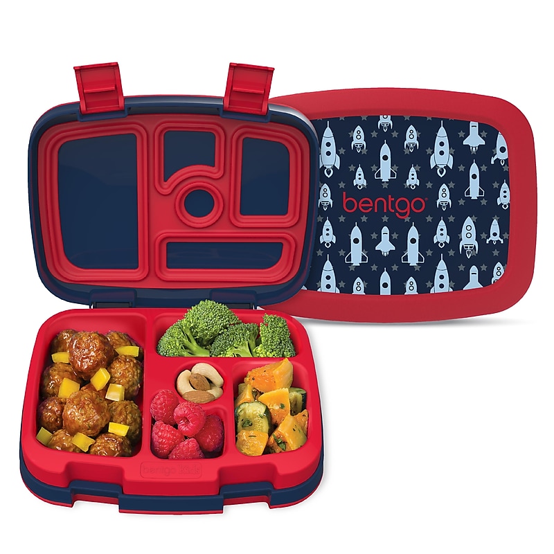bentgo Kids Bento Box, 5-Compartment, Rocket, 39.2 oz. (BGKDPT-RKT) image 1