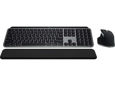 Logitech MX Keys S Combo for Mac, Wireless Keyboard and Mouse With Palm Rest, Backlit Keyboard, Fast Scroll Wireless Mouse, Bluetooth USB C for Mac... - Thumbnail 4