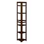Niche Flip Flop 5 Shelf 67"H Corner Folding Bookcase, Mocha Walnut (FFC6712MW)~#|#~D9286152-68F2-49C8-B948DBC5E3E3C9CE_sc7
