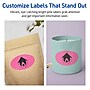 Avery Laser/Inkjet Oval Multipurpose Labels, 2" x 3-1/3", Bright Pink, 640/Box (94056)~#|#~D9295D0F-6C4A-40B0-9D3BDA355A3FF552_sc7
