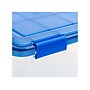 Iris WeatherPro 30.5 Qt. Latch Lid Storage Bin, Clear/Blue (500200)~#|#~D929A28E-ECB5-4A4D-B08E81C99ABD836E_sc7